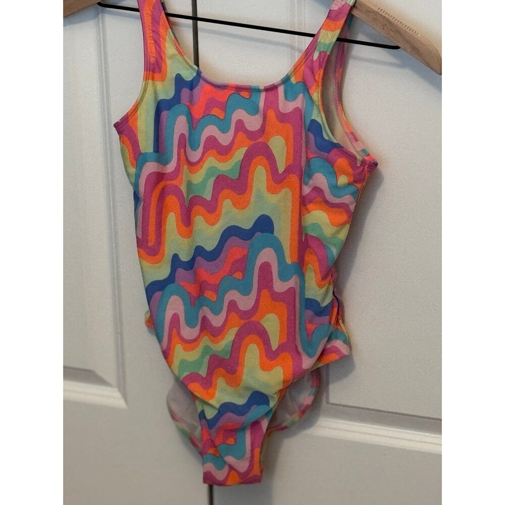 Cat & Jack Brand, Girl’s (XL, Sz 14) Swimsuit, Kids Multicolor Swimwear/Clothing - Picture 9 of 11